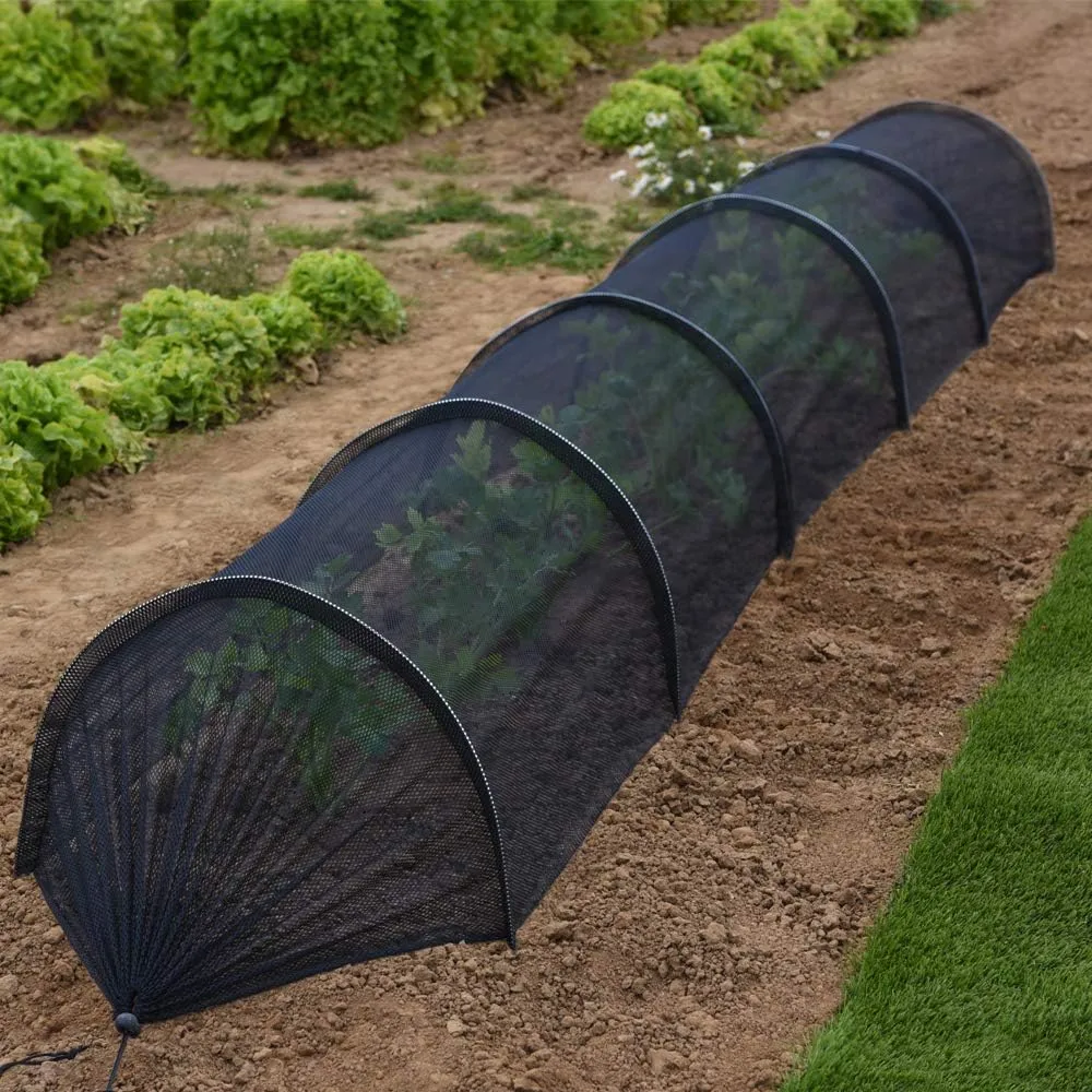 Shadenet greenhouse cover, installed on nursery