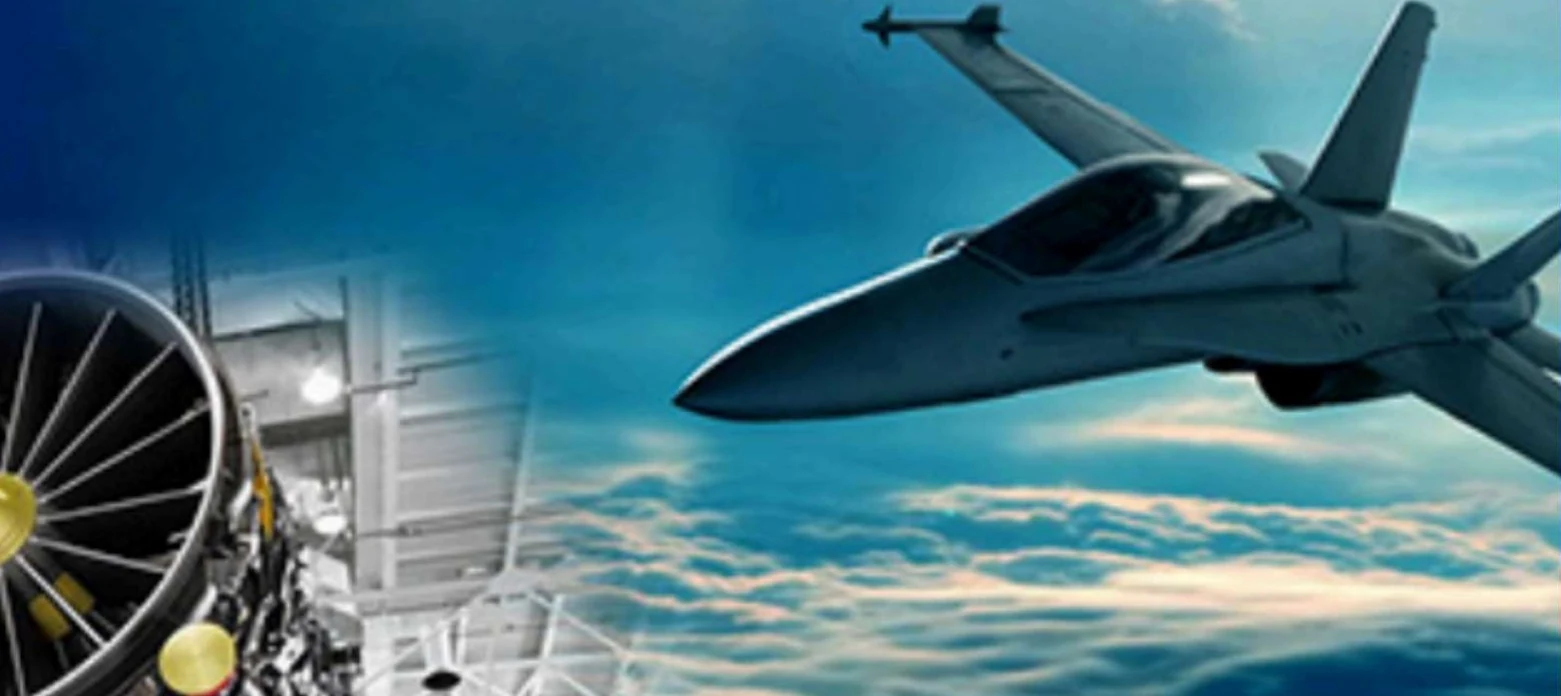 Fighter jet and turbojet engine components